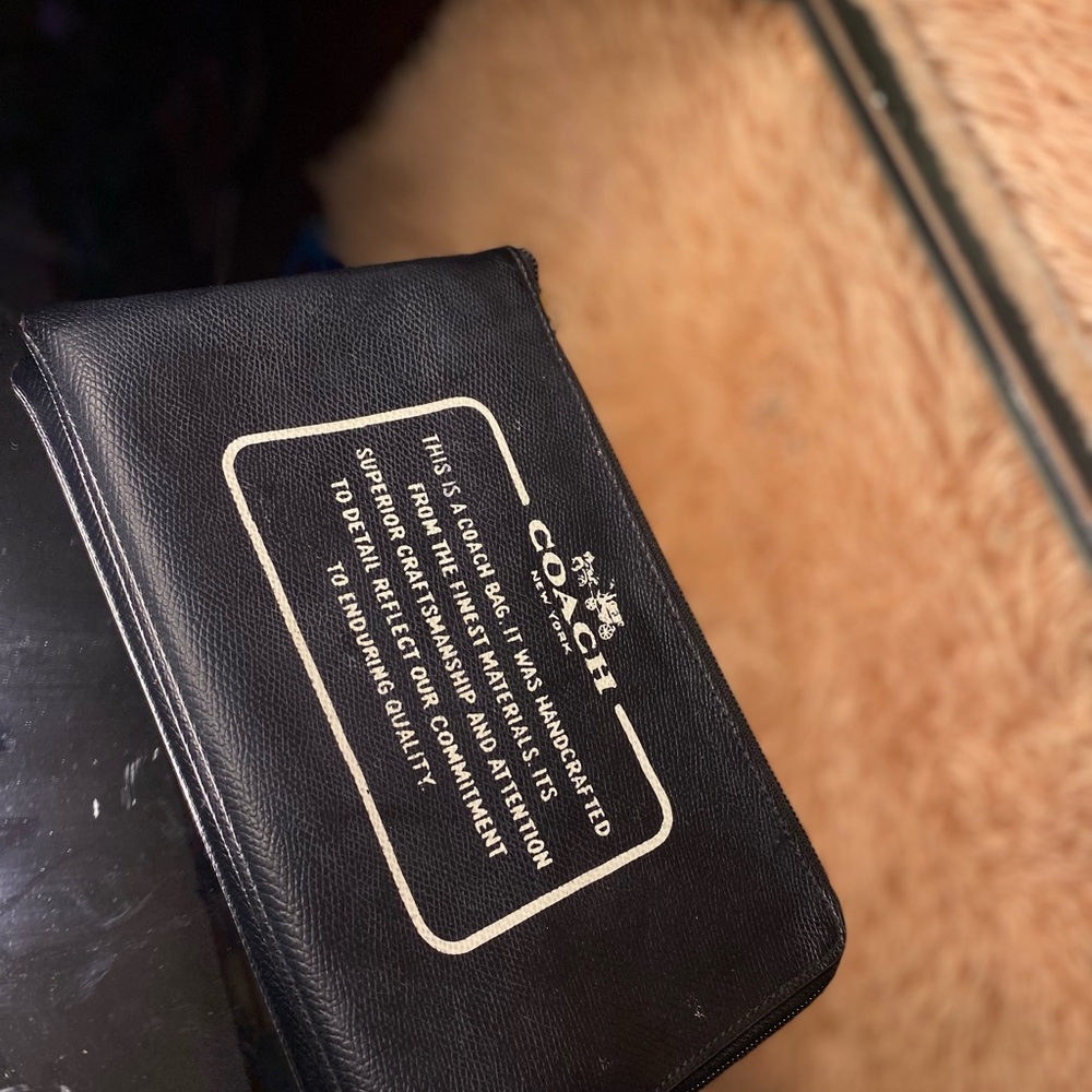 Coach Black Leather Wallet